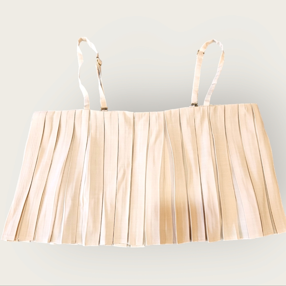 The Femm pleated crop top